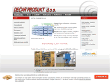 Tablet Screenshot of decar-produkt.si